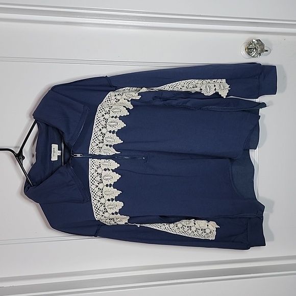 Umgee Jackets & Blazers - Umgee USA Blue Jacket 1/4 Zip Women's Size Small